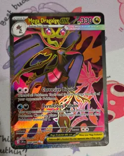 Pokemon Chaos Rising Mega Dragalge ex 104/086 Ultra Rare Full Art English - Image 1