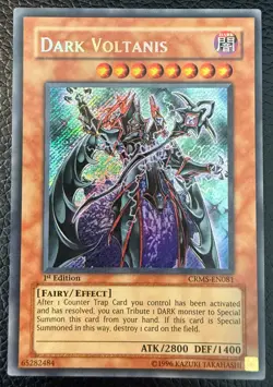 YUGIOH DARK VOLTANIS SECRET RARE 1ST EDITION CRMS-EN081 NM/MINT - Image 1