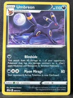 Umbreon 009/015 Promo McDonald's Promos 2024 Pokemon Near Mint - Image 1