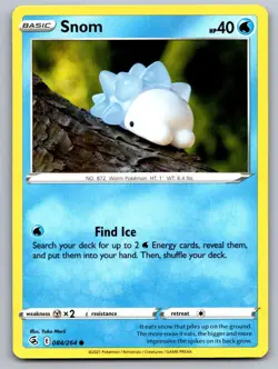 Snom 084/264 Common Fusion Strike Pokemon Near Mint Yuka Morii Clay Art - Image 1