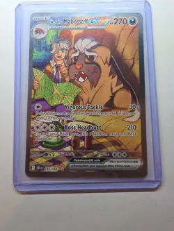 Arven's Mabosstiff ex 235/182 Pokemon TCG Destined Rivals SIR NM - Image 3