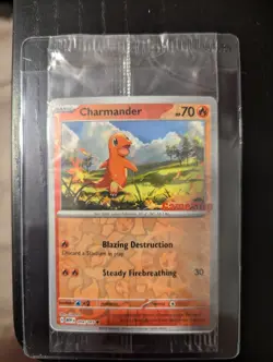 Charmander (GameStop Exclusive) Sealed Pokemon Scarlet & Violet 151 MEW #004 - Image 1