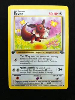 Eevee 1st edition 51/64 Jungle Set | Near Mint (NM) - vintage Pokemon card TCG - Image 2