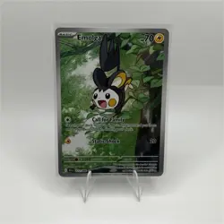 Pokemon Emolga 112/086 Sv: Black Bolt Holo Illustration Rare Basic - Image 1