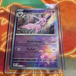 Espeon (Poke Ball Pattern) 033/131 Prismatic Evolutions Holo Near Mint Pokemon - Image 1