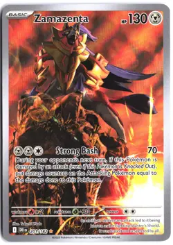 Zamazenta 201/182 Illustration Rare Destined Rivals Pokemon NM - Image 1
