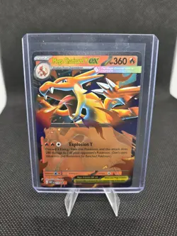 Pokemon Mega Charizard Y EX 030 Me: Mega Evolution Promo Holo - Image 1