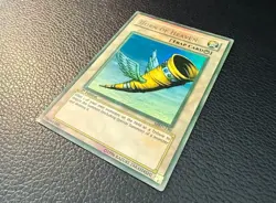 YUGIOH HORN OF HEAVEN ULTRA RARE 1ST EDITION INK ERROR MISPRINT FADED MRD-103 LP - Image 2