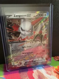 Pokemon TCG: Ascended Heroes Zangoose ex 167/217 Double Rare NM - Image 1