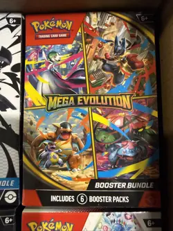 POKEMON TCG BOOSTER BUNDLE X4 LOT BLACK BOLT PRISMATIC Mega Evolution Perfect Or - Image 4