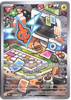 Rotom 197/182 Illustration Rare Destined Rivals Pokemon NM - Image 1