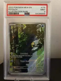 2023 POKEMON MEW EN-151 ILLUSTRATION RARE #175 PSYDUCK PSA 9 - Image 1