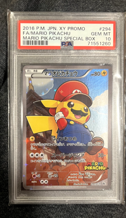 2016 Pokemon Japanese XY Promo Special Box #294 FA Mario Pikachu PSA 10 GEM MINT - Image 4
