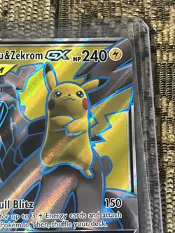Pokemon Pikachu & Zekrom GX 240 HP Ultra Rare Full Art Holo 162/181 SM-Team Up - Image 3