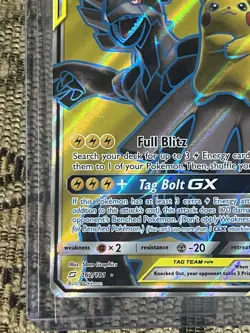 Pokemon Pikachu & Zekrom GX 240 HP Ultra Rare Full Art Holo 162/181 SM-Team Up - Image 5