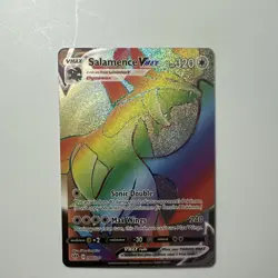 Pokemon TCG Salamence VMAX Secret Rare Holo 194/189 Vmax 320 HP - Image 1