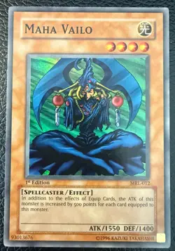 YUGIOH MAHA VAILO SUPER RARE 1ST EDITION MRL-012 NM - Image 1