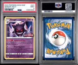 Gengar SWSH241 Lost Origin Prerelease Black Star Promo Pokemon, PSA 9 - Mint - Image 3