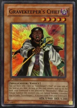 Yugioh Gravekeeper's Chief 1st Edition Super Rare PGD-065 LP - Image 1