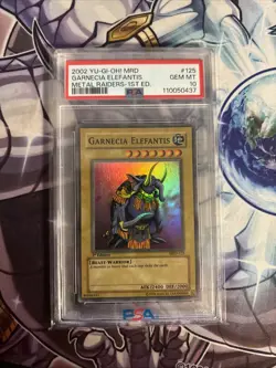 Yugioh Metal Raiders: GARNECIA ELEFANTIS 1st Edition MRD-125 (GEM MINT) PSA 10 - Image 1