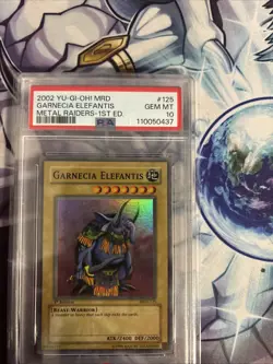 Yugioh Metal Raiders: GARNECIA ELEFANTIS 1st Edition MRD-125 (GEM MINT) PSA 10 - Image 2