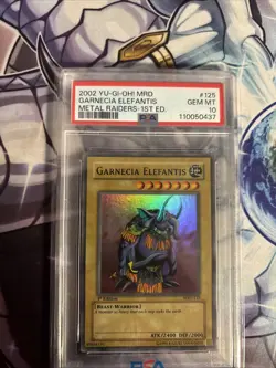 Yugioh Metal Raiders: GARNECIA ELEFANTIS 1st Edition MRD-125 (GEM MINT) PSA 10 - Image 3