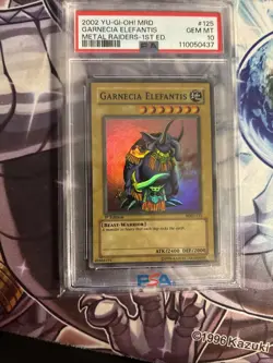 Yugioh Metal Raiders: GARNECIA ELEFANTIS 1st Edition MRD-125 (GEM MINT) PSA 10 - Image 4