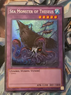 Yugioh! Sea Monster of Theseus RATE-EN081 Raging Tempest Unlimited NM - Image 1
