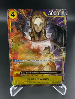 Basil Hawkins Alternate Art OP10-109 Premium Booster The Best Vol 2 One Piece NM - Image 1