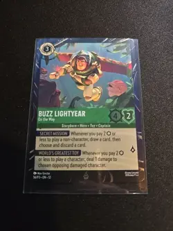 BUZZ LIGHTYEAR On The Way DISNEY LORCANA Wilds Unknown PARK EXCLUSIVE PROMO - Image 1