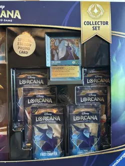 Disney Lorcana First Chapter Collector Set Bundle - 6 packs, portfolio, & promo - Image 3