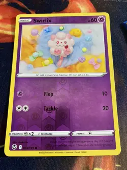 Swirlix - 083/195 - Reverse Holo - Silver Tempest - NM/M - Pokemon Card - Image 1