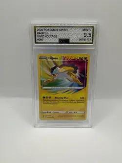AGS Pokemon Raikou Mint 9.5 Graded Card Amazing Rare SWSH - Image 1