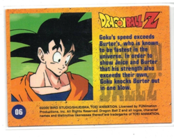 2000 funimation bird studio dragonball z trading card #06 - Image 2