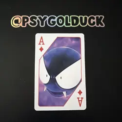 Japanese Pokemon Playing Card Gastly A7 - Image 1