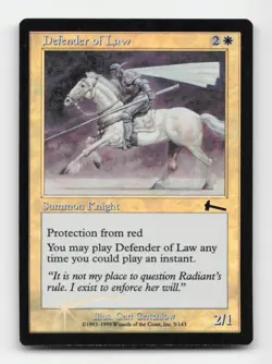 Defender of Law FOIL Urza's Legacy #5 Common - Image 1