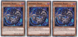 3x Shaddoll Beast - (SDSH-EN008 - 1st Ed - Common) - NM - Yugioh - Image 1