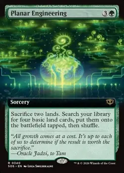 Planar Engineering - Foil Extended Art SOS NM MTG - Image 1