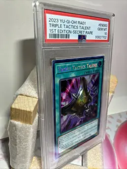 2023 Yugioh Psa 10 Triple Tactics Talent 1st Ed Secret Rare Ra01-En063 - Image 4