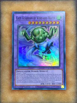 Yugioh Gate Guardian of Wind and Water MAZE-EN005 Super Rare 1st Ed LP - Image 1