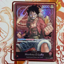 One Piece English Monkey.D.Luffy ST01-001 Leader Foil - Near Mint - Image 1