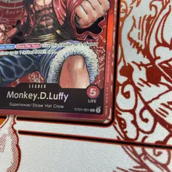 One Piece English Monkey.D.Luffy ST01-001 Leader Foil - Near Mint - Image 3