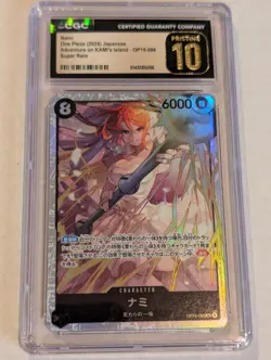 Nami OP15-086 SR Adventure on KAMI's Island ONE PIECE Japanese CGC 10 Prestine - Image 1
