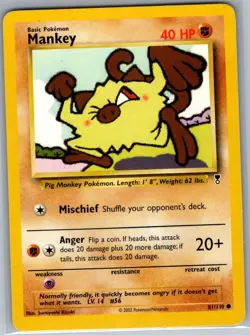 Mankey 81/110 Non Holo Legendary Collection - Pokemon Card - NM - Image 1