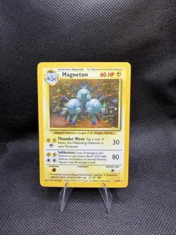 Magneton 9/102 Pokemon Holo Unlimited English Rare Holo - Image 1