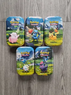 Pokemon Tcg Mega Evolution - Ascended Heroes Mini Tins (5 Tins - Full Art Set) - Image 1