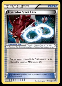 Gyarados Spirit Link 101/122 Uncommon BREAKpoint Pokemon Moderately Played - Image 1