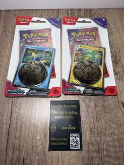 Pokemon Temporal Forces Checklane Blister Set of 2 Packs Bellibolt / Carvanha 820650853319 - Image 1