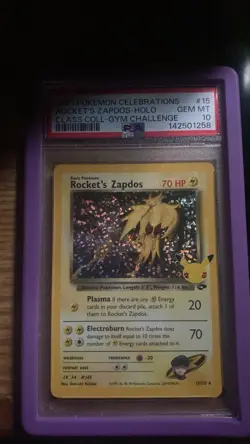 Pokemon Celebrations Classic Rocket's Zapdos Holo PSA 10 2021 15/132 - Image 1