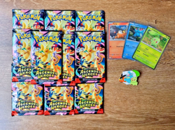 ascended heroes booster packs x10 + promo + pin, pokemon tcg - Image 1